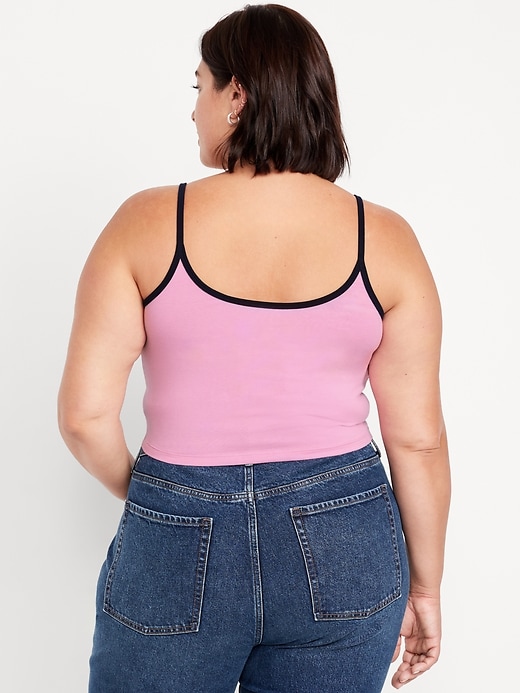 Image number 6 showing, Tipped Jersey Cropped Cami Top