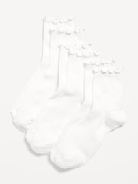 L'image numéro 1 présente Chaussettes à volants pour femme (paquet de 3 paires)
