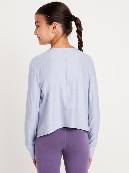 Image number 2 showing, CloudMotion Long-Sleeve Performance T-Shirt for Girls