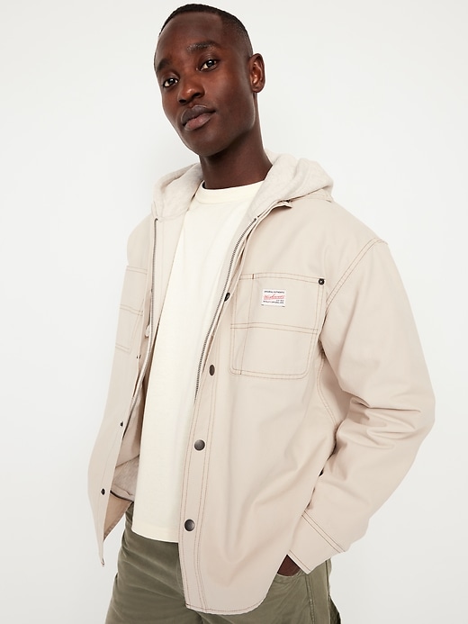Image number 3 showing, Oversized Canvas Workwear Shacket