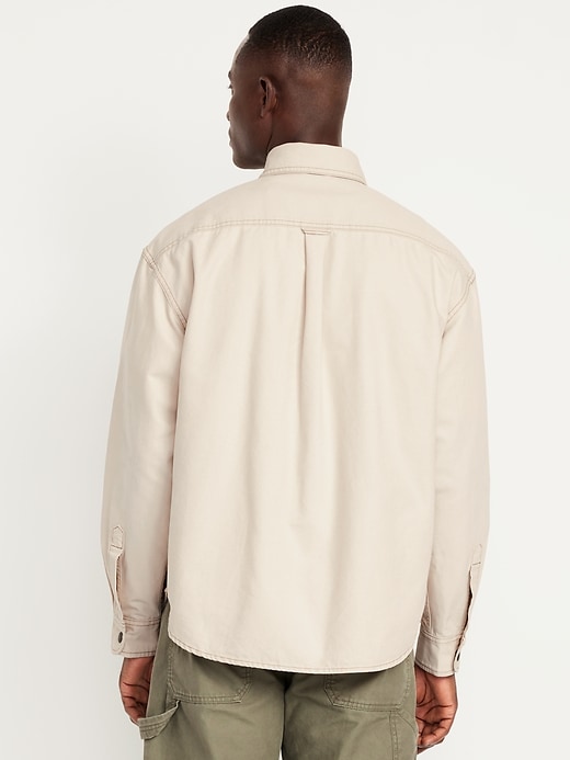 Image number 2 showing, Oversized Canvas Workwear Shacket
