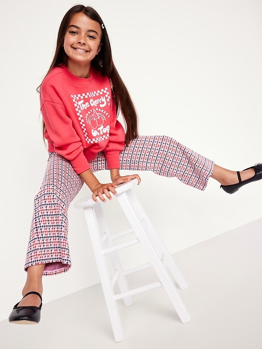 Image number 3 showing, High-Waisted Straight-Leg Sailor Pants for Girls