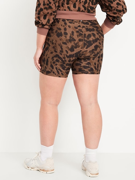 Image number 7 showing, High-Waisted PowerSoft Pocket Biker Shorts -- 6-inch inseam