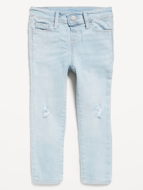 Jegging Rockstar à extensibilité 360° à taille haute pour toute-petite fille - Bleu