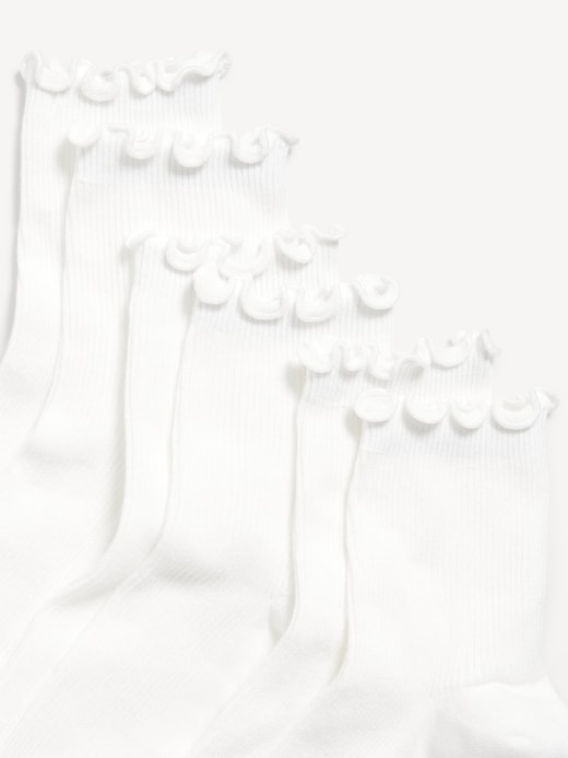 L'image numéro 2 présente Chaussettes à volants pour femme (paquet de 3 paires)