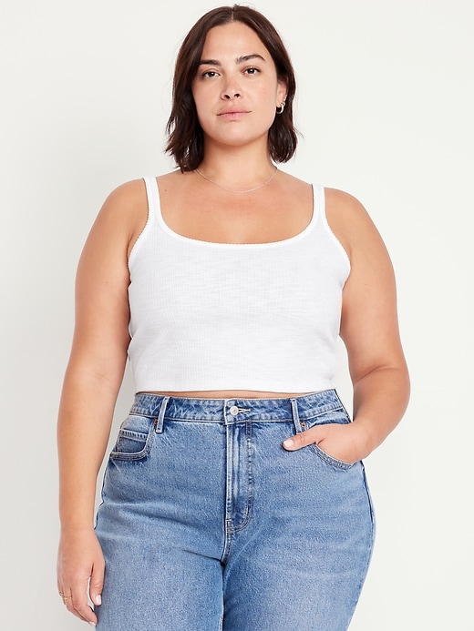 Image number 6 showing, Cropped Pointelle Cami Top