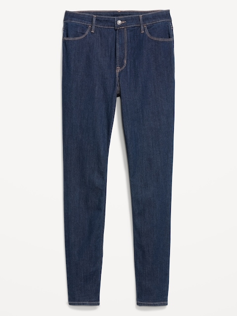 Jean Wow super ajusté à taille haute - Bleu
