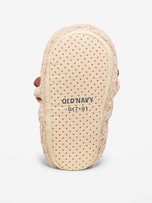 Image number 4 showing, Unisex Sherpa Critter Slippers for Toddler