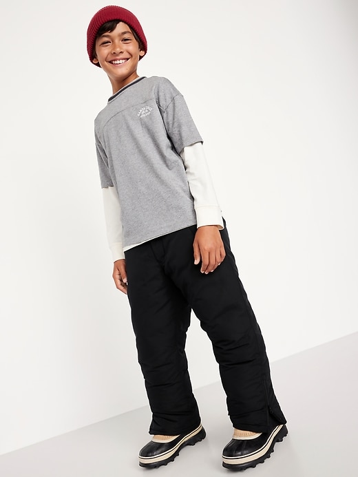Image number 3 showing, Water-Resistant Snow Pants for Boys