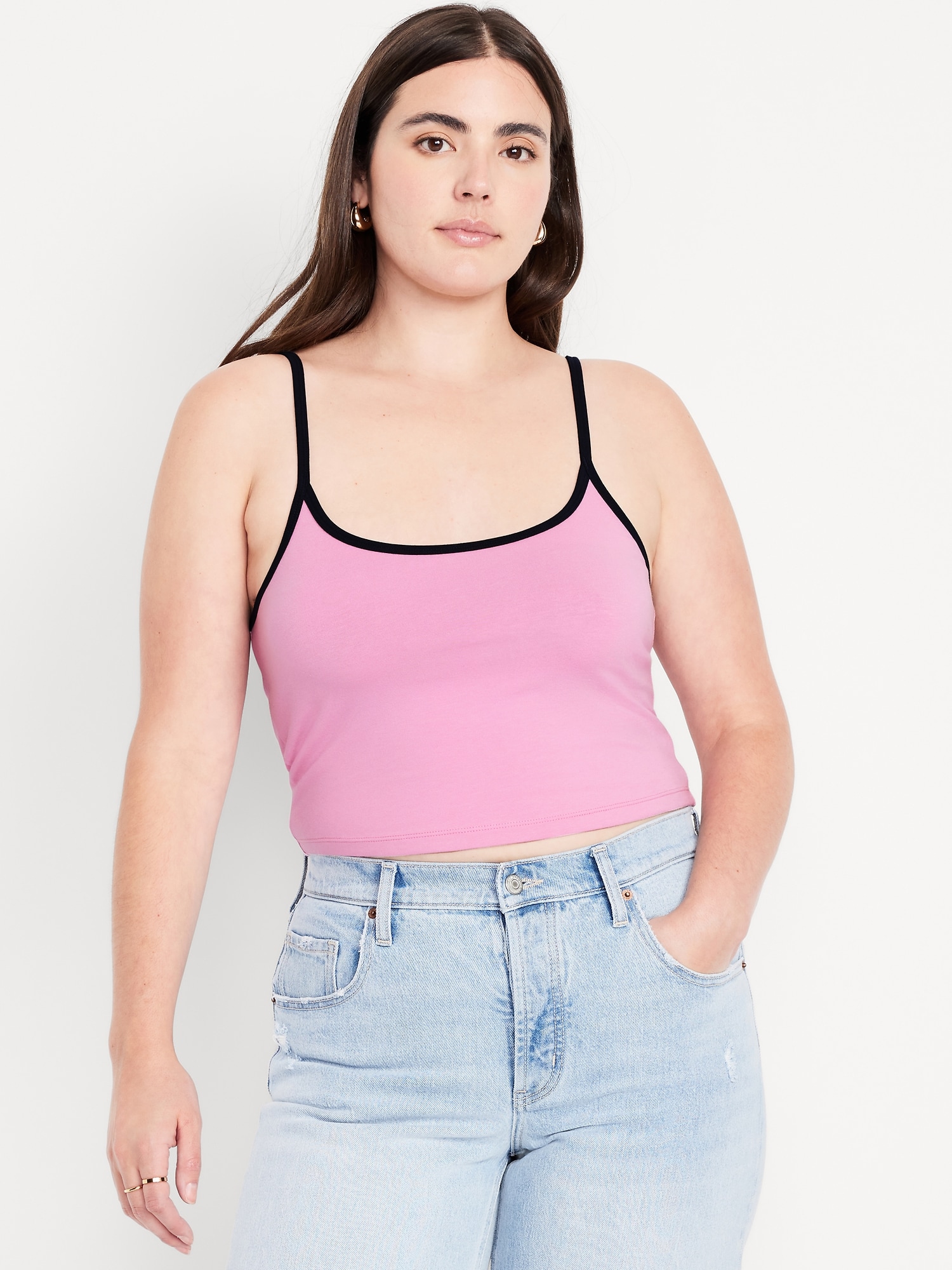 Tipped Jersey Brami Top