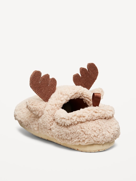Image number 3 showing, Unisex Sherpa Critter Slippers for Toddler