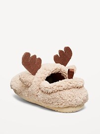 Image number 3 showing, Unisex Sherpa Critter Slippers for Toddler