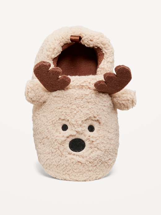 Image number 2 showing, Unisex Sherpa Critter Slippers for Toddler
