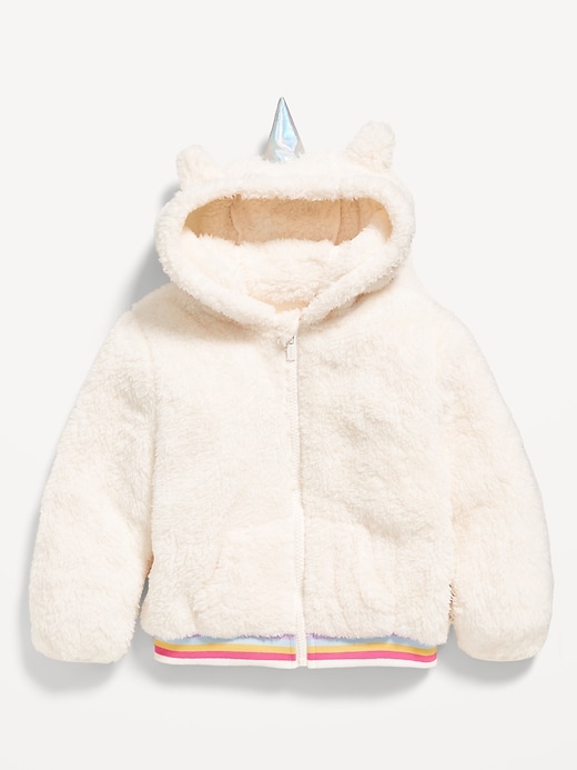 Image number 2 showing, Critter Hooded Jacket for Toddler Girls