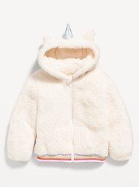 Image number 2 showing, Critter Hooded Jacket for Toddler Girls