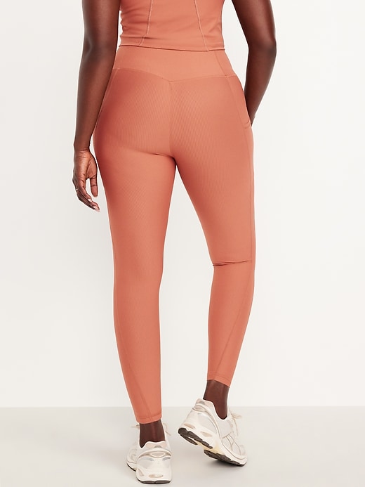 Image number 5 showing, High-Waisted PowerSoft Rib Pocket Leggings