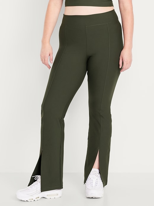 Image number 8 showing, Extra High-Waisted PowerSoft Split-Flare Leggings