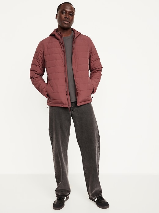Image number 3 showing, Water-Resistant Narrow-Channel Nylon Puffer Jacket