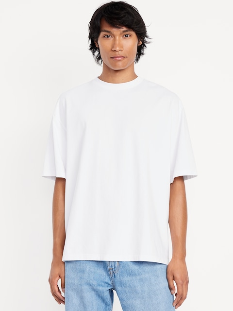 Oversized Heavyweight Modern T-Shirt - Calla Lily White