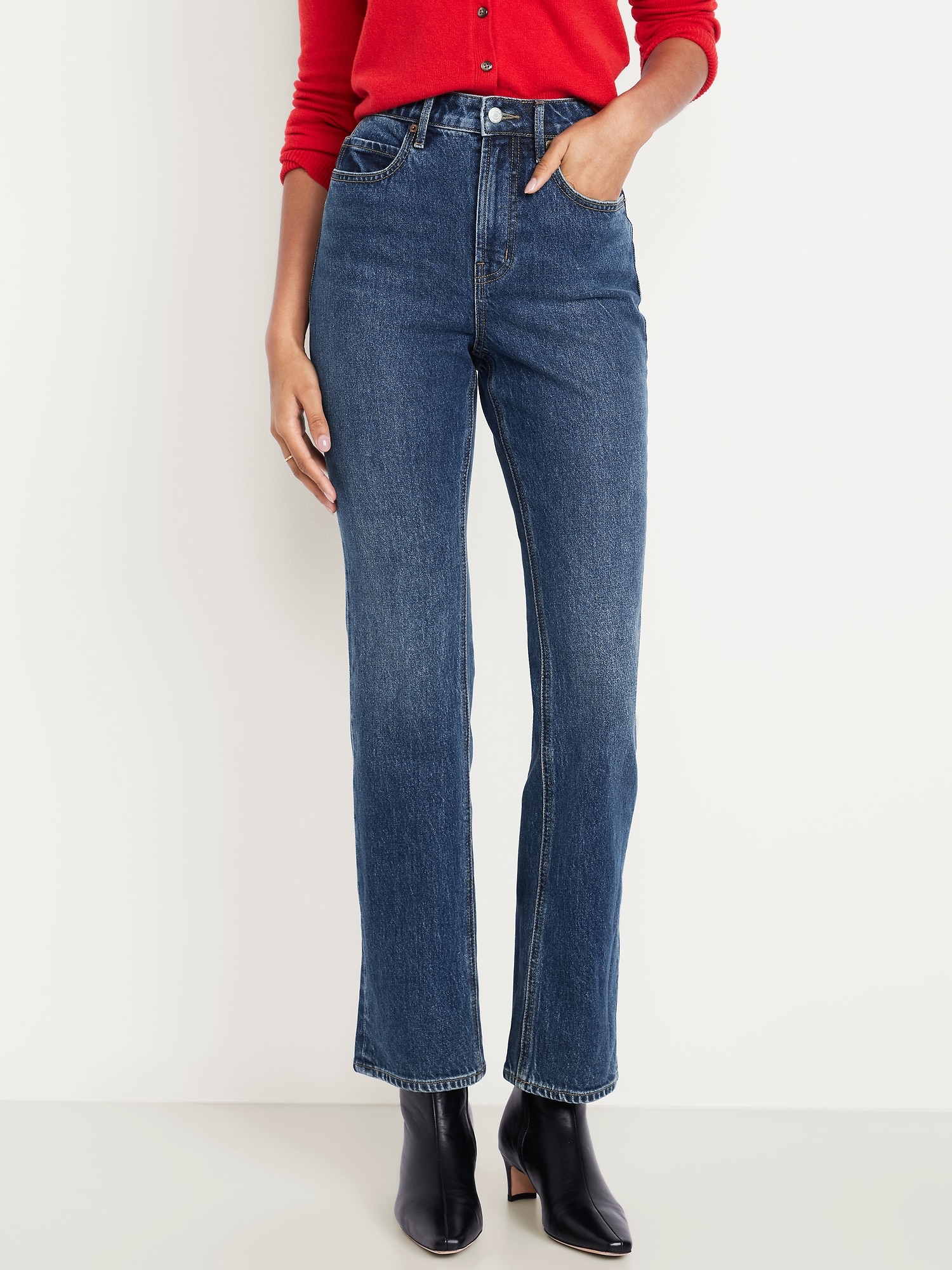 Extra High-Waisted Boot-Cut Jeans