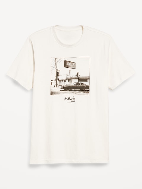 Graphic Crew-Neck T-Shirt - Sea Salt & Fig