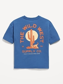 View large product image 3 of 3. Oversized Short-Sleeve Graphic T-Shirt for Boys
