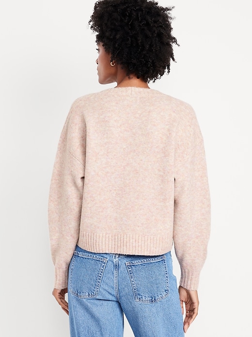 Image number 2 showing, Slouchy Wool-Blend Cardigan Sweater