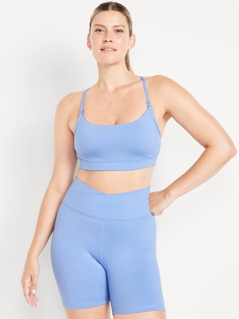 Soutien-gorge de sport à maintien léger de maternité NuageConfo - Pervenche