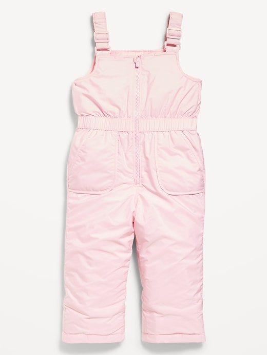 Image number 1 showing, Water-Resistant Snow-Bib Overalls for Toddler Girls
