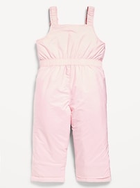 Image number 2 showing, Water-Resistant Snow-Bib Overalls for Toddler Girls