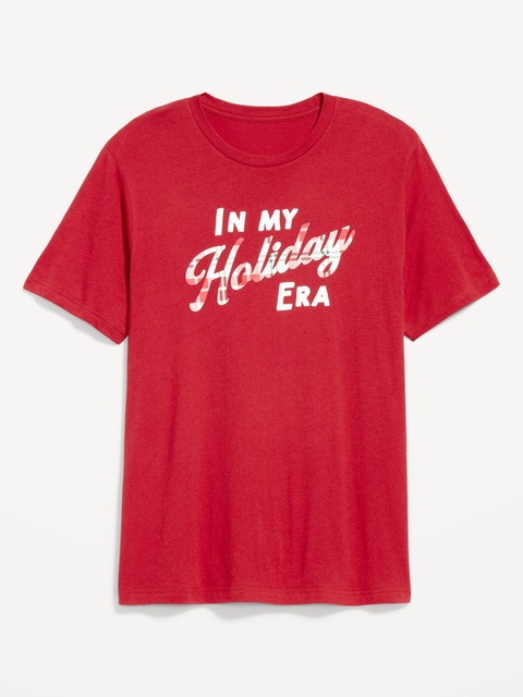 Holiday-Graphic T-Shirt - In My Holiday Era (Curry Red)