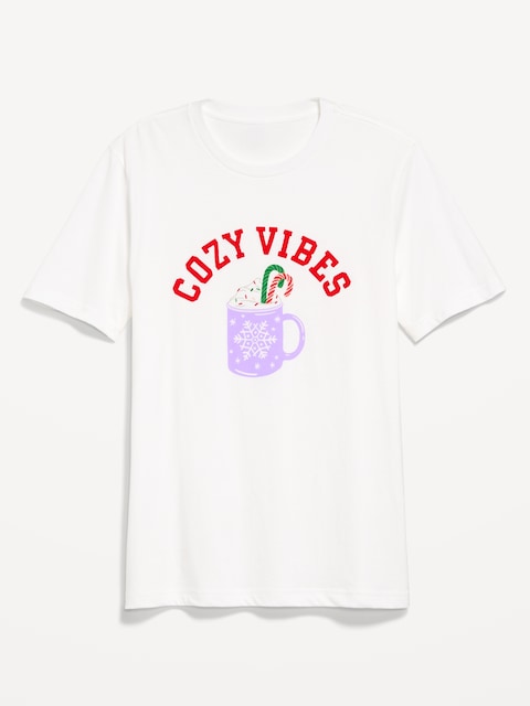 T-shirt à imprimé des Fêtes pour homme