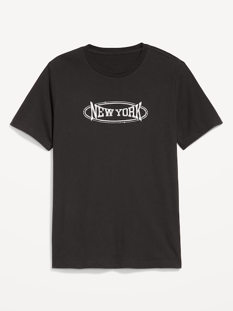 Graphic Crew-Neck T-Shirt - Black Jack 4