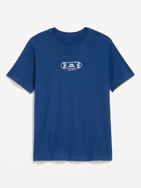 Graphic Crew-Neck T-Shirt - Night Life