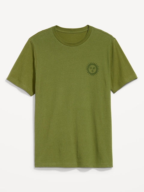Graphic Crew-Neck T-Shirt - Nori Seaweed