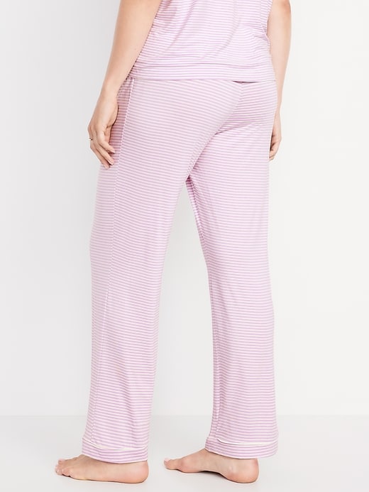 Image number 6 showing, Mid-Rise Classic Jersey Pajama Pants
