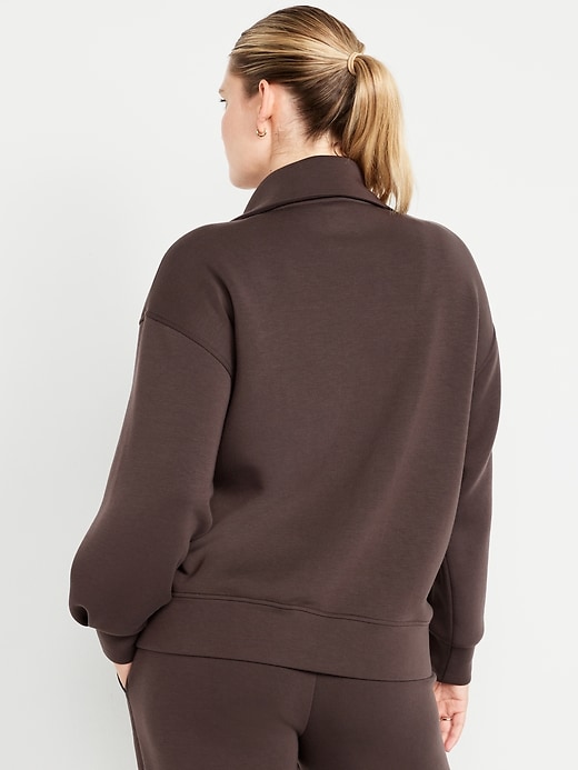 Image number 7 showing, Maternity Bounce Fleece Half-Zip Pullover