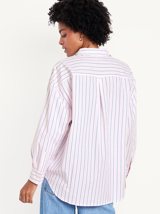 Image number 2 showing, Oversized Button-Down Boyfriend Shirt