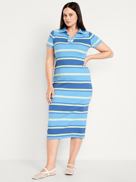 Image number 4 showing, Short-Sleeve Polo Maxi Dress