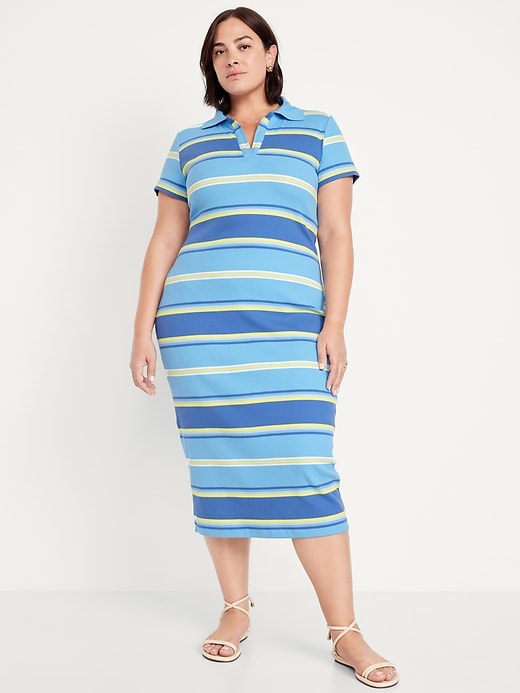 Image number 5 showing, Short-Sleeve Polo Maxi Dress
