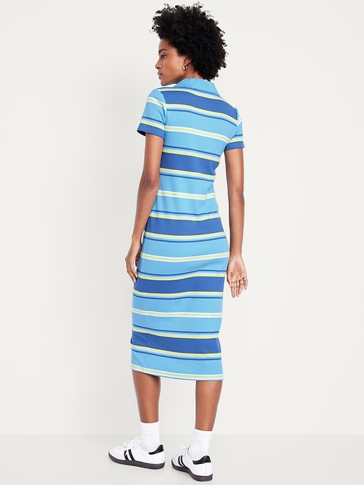 Image number 2 showing, Short-Sleeve Polo Maxi Dress