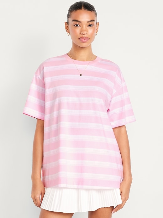 Image number 1 showing, Oversized Striped T-Shirt
