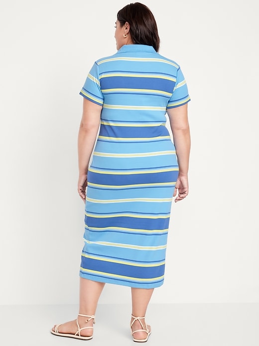 Image number 6 showing, Short-Sleeve Polo Maxi Dress