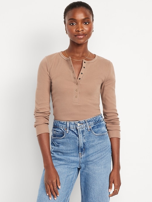 Image number 1 showing, Cozy Snug Crew-Neck Henley