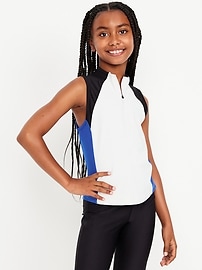 Voir une image plus grande du produit 3 de 3. Haut ajusté PowerSoft sans manches à glissière pour fille