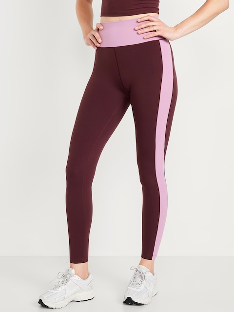 Extra High-Waisted StudioSmooth 7/8 Leggings - Pink Colorblock