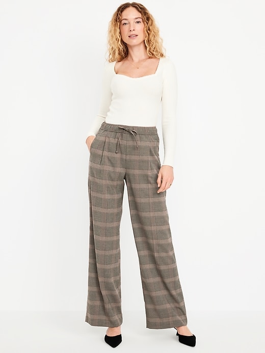 Image number 1 showing, High-Waisted Bille Wide-Leg Trouser