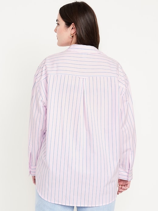 Image number 5 showing, Oversized Button-Down Boyfriend Shirt