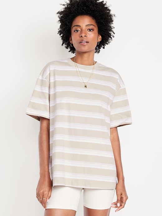Image number 1 showing, Oversized Striped T-Shirt