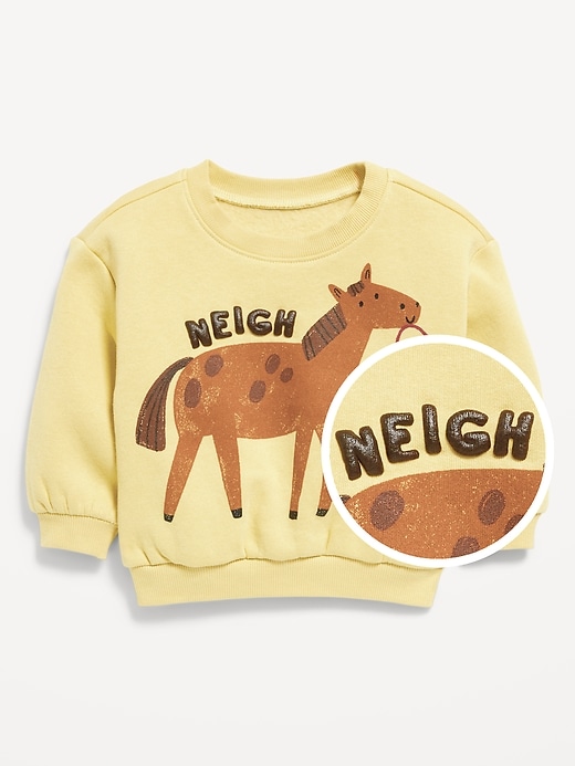 View large product image 1 of 2. Printed Crew-Neck Sweatshirt for Baby